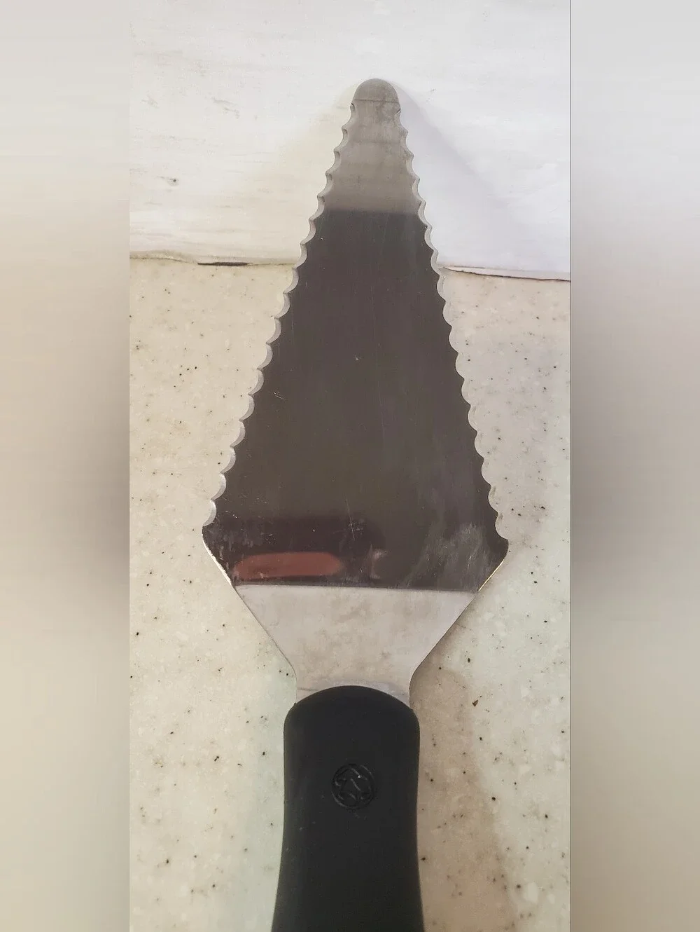 Pampered Chef Serrated Pie Server Stainless Steel Cake Pizza Pie Slice Spatula